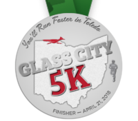 2018 Glass City 5k Medal 2018 Glass City 5k Medal